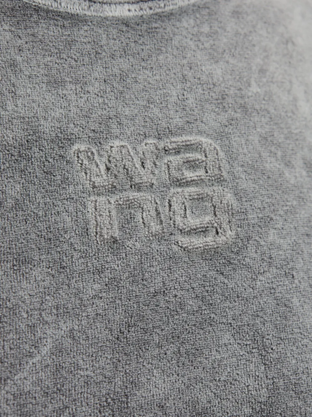 Alexander Wang Logo-detail T-shirt In Gray
