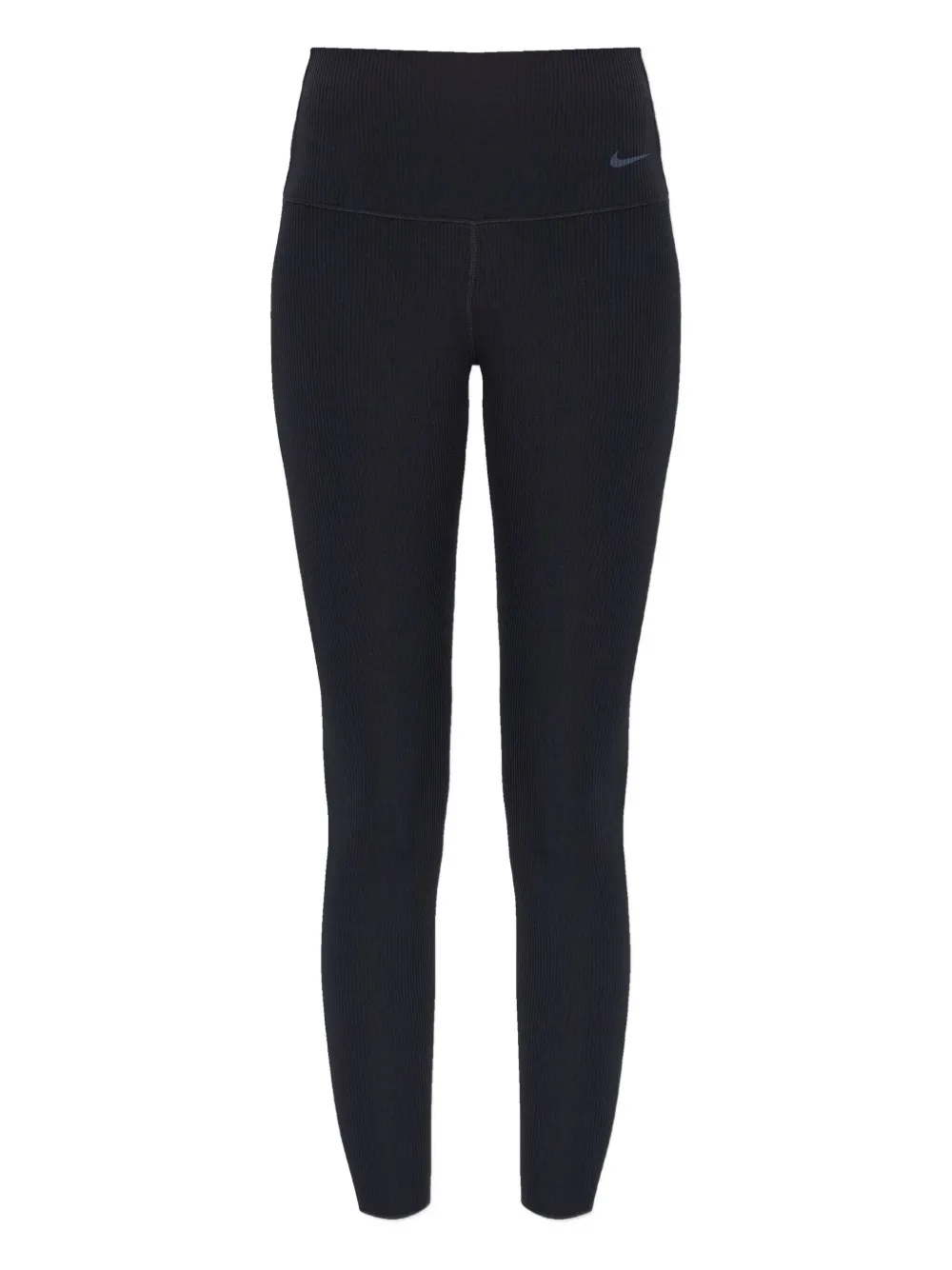 Nike ribbed logo performance leggings | Black | Image 1