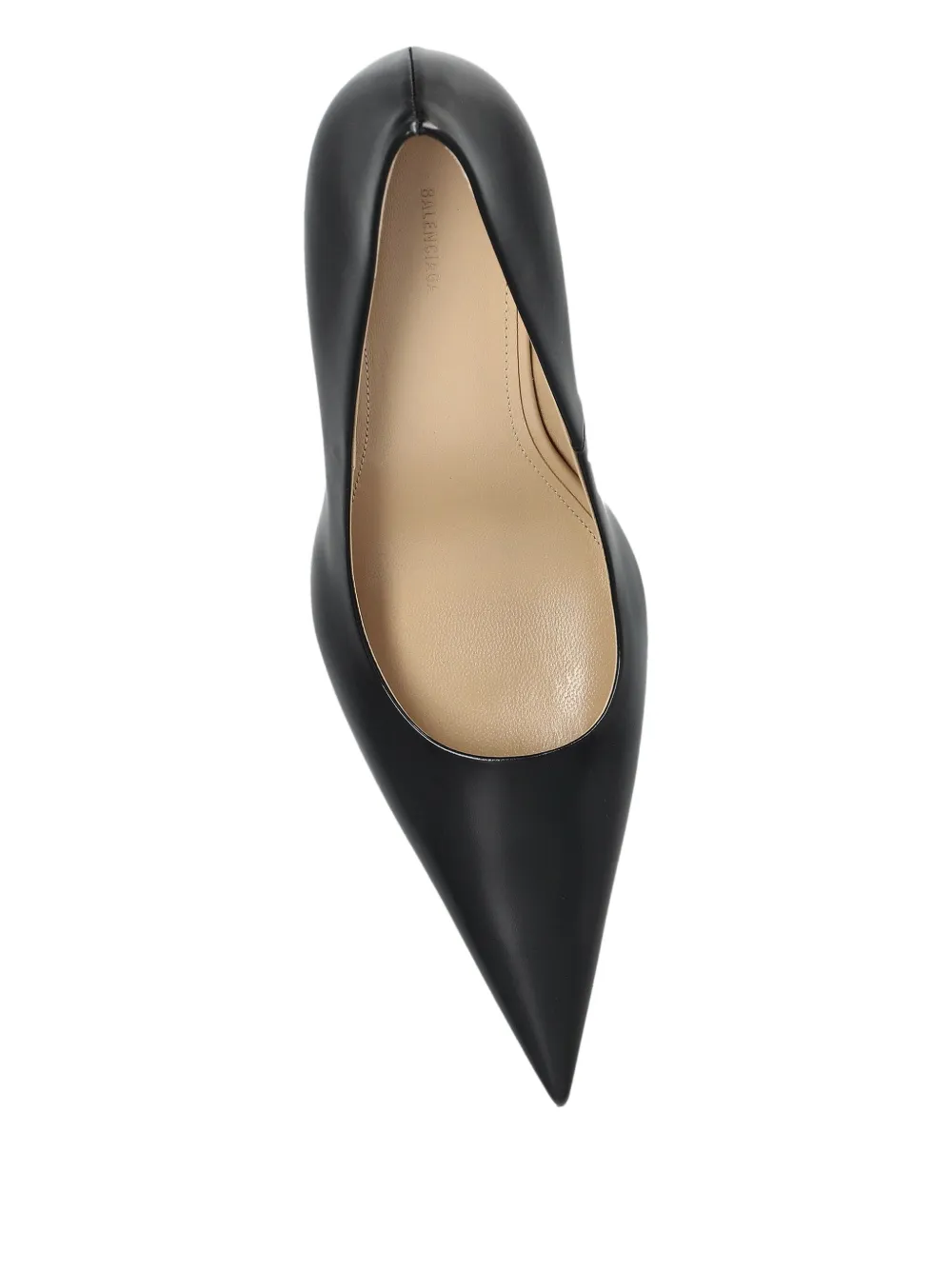 Balenciaga Pointed Toe Ring Heel Pumps In Black