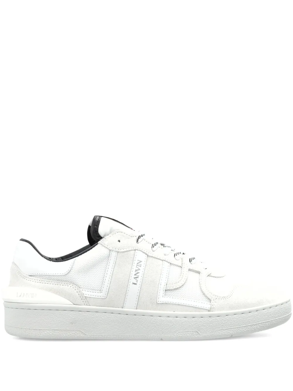 Lanvin Sneakers met vlakken en logo Wit