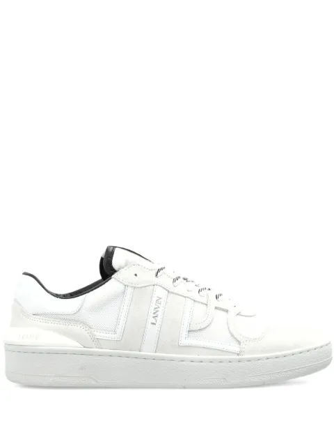 Lanvin logo lettering panelled sneakers 
