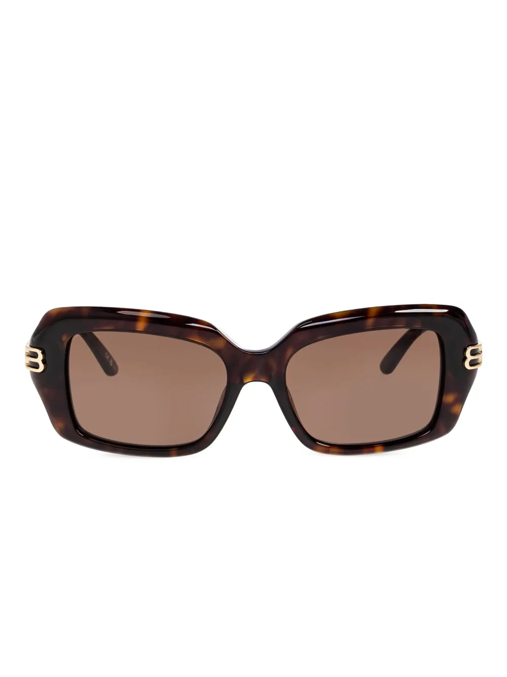 Balenciaga Eyewear Dinasty rectangle-frame sunglasses - Braun