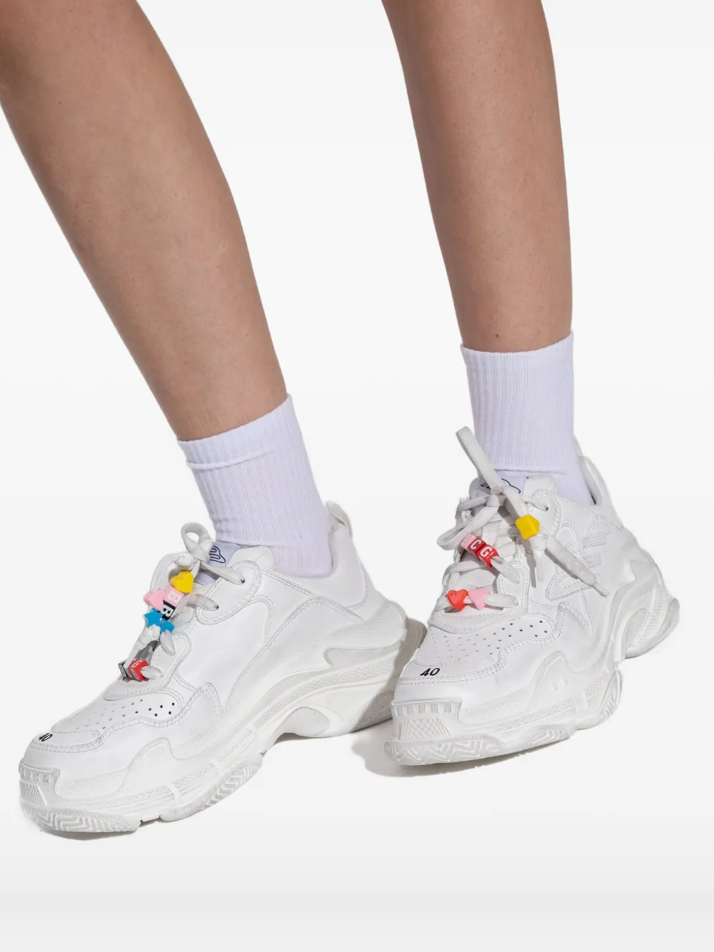 Balenciaga Sneakers met plateauzool Wit