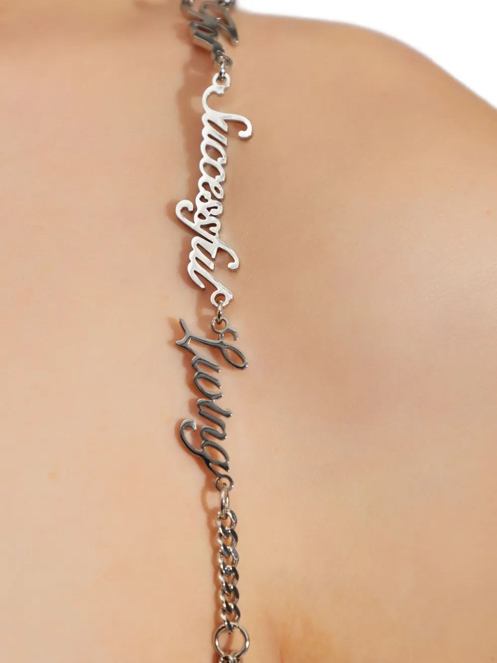 Diesel D-mintel Chain Strap Mini Dress In Black