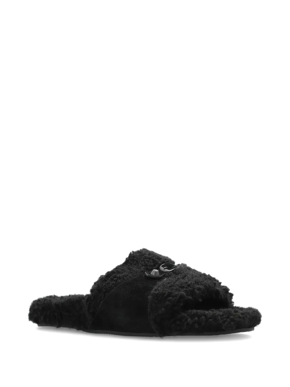 Balenciaga Slippers met gesp Zwart