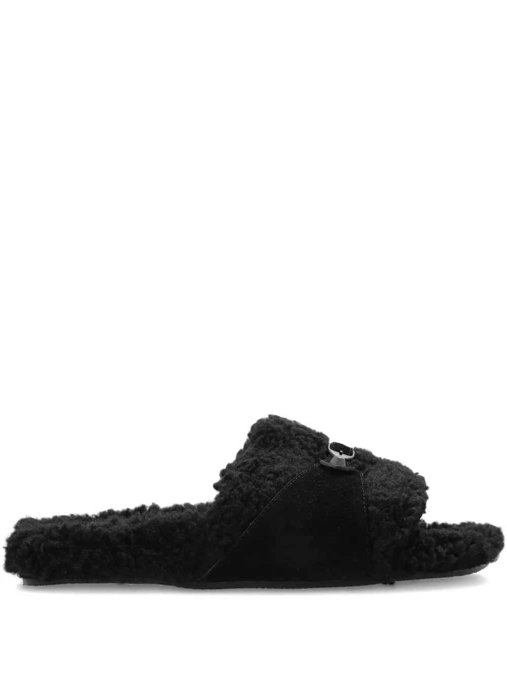 Balenciaga Slippers met gesp Zwart