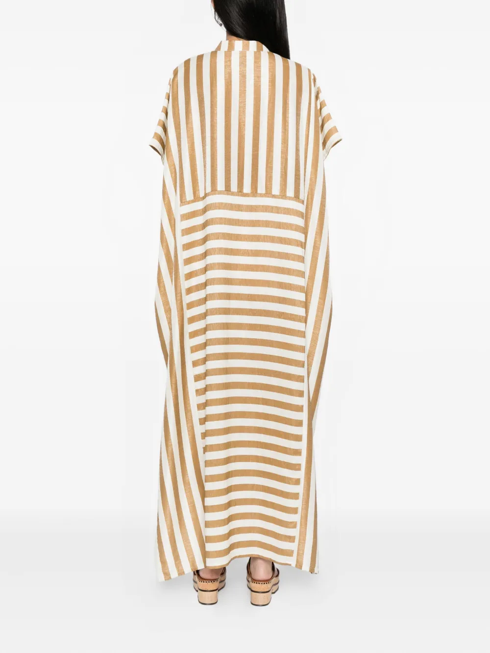 Bambah Olivia maxi-jurk Goud