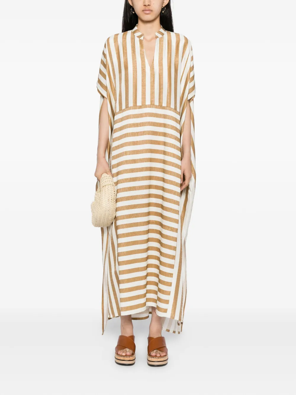 Bambah Olivia maxi-jurk - Goud