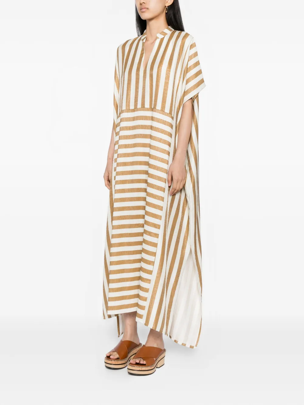 Bambah Olivia maxi-jurk Goud