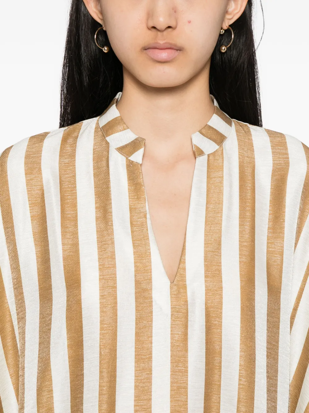 Bambah Olivia maxi-jurk Goud