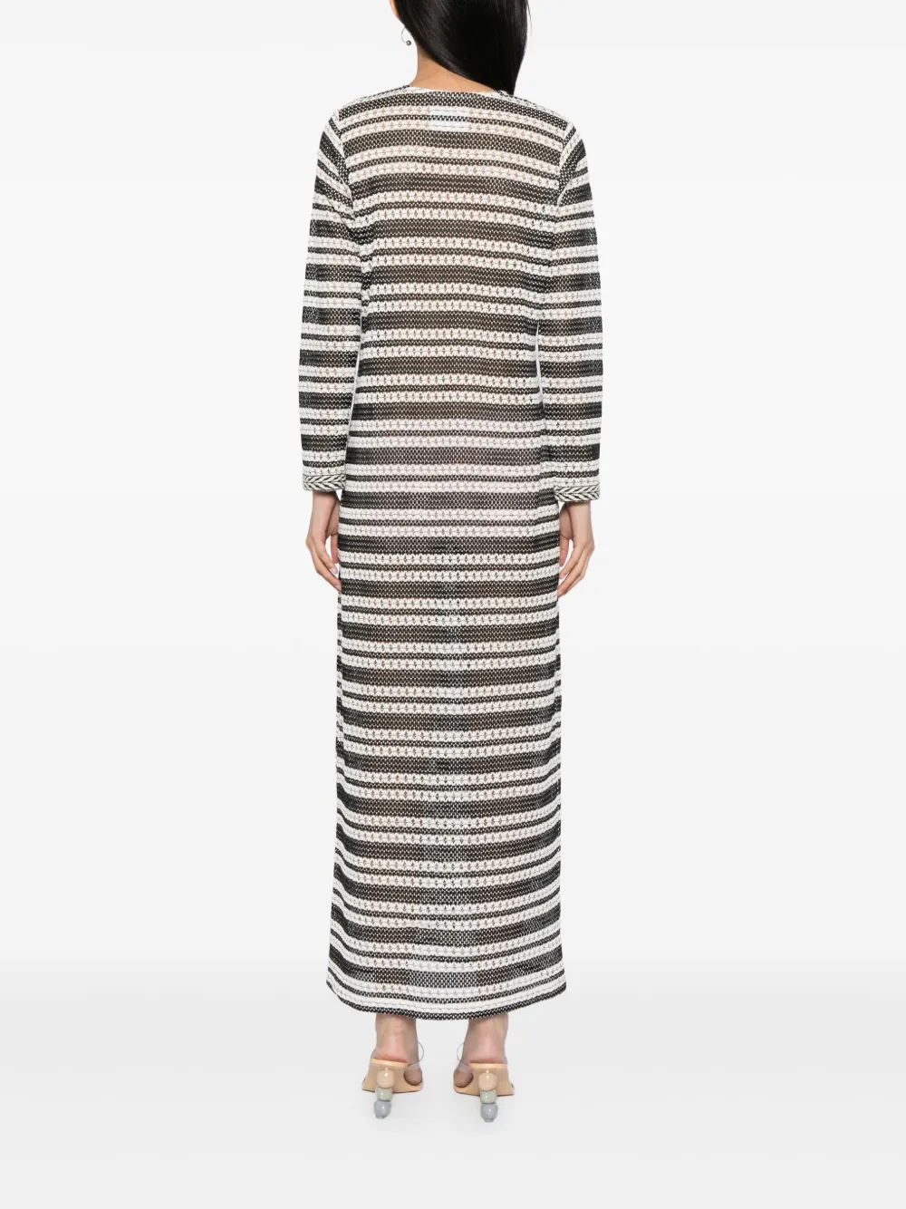 Bambah Gehaakte maxi-jurk Zwart