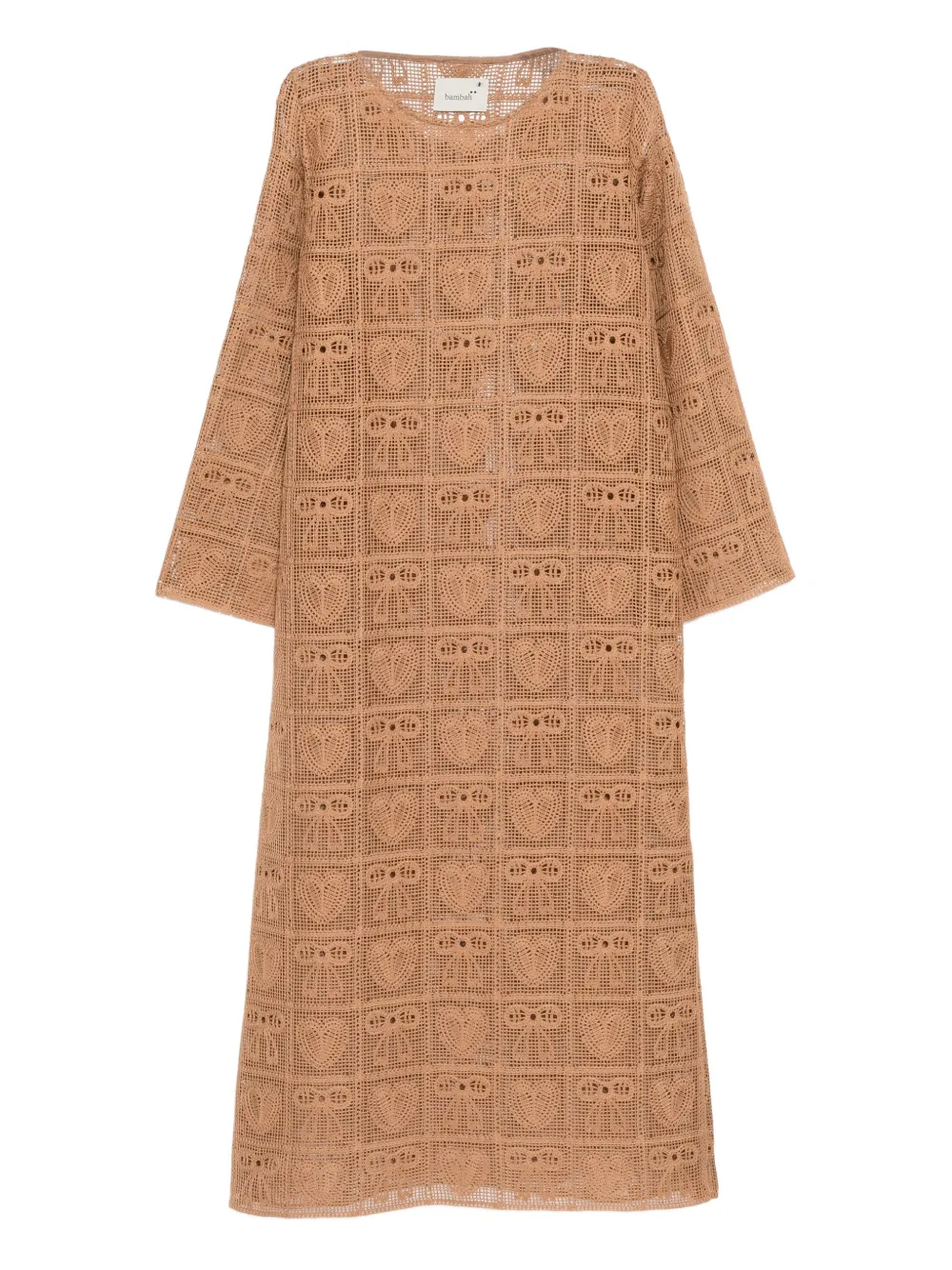 Bambah Gehäkeltes Maxikleid - Braun