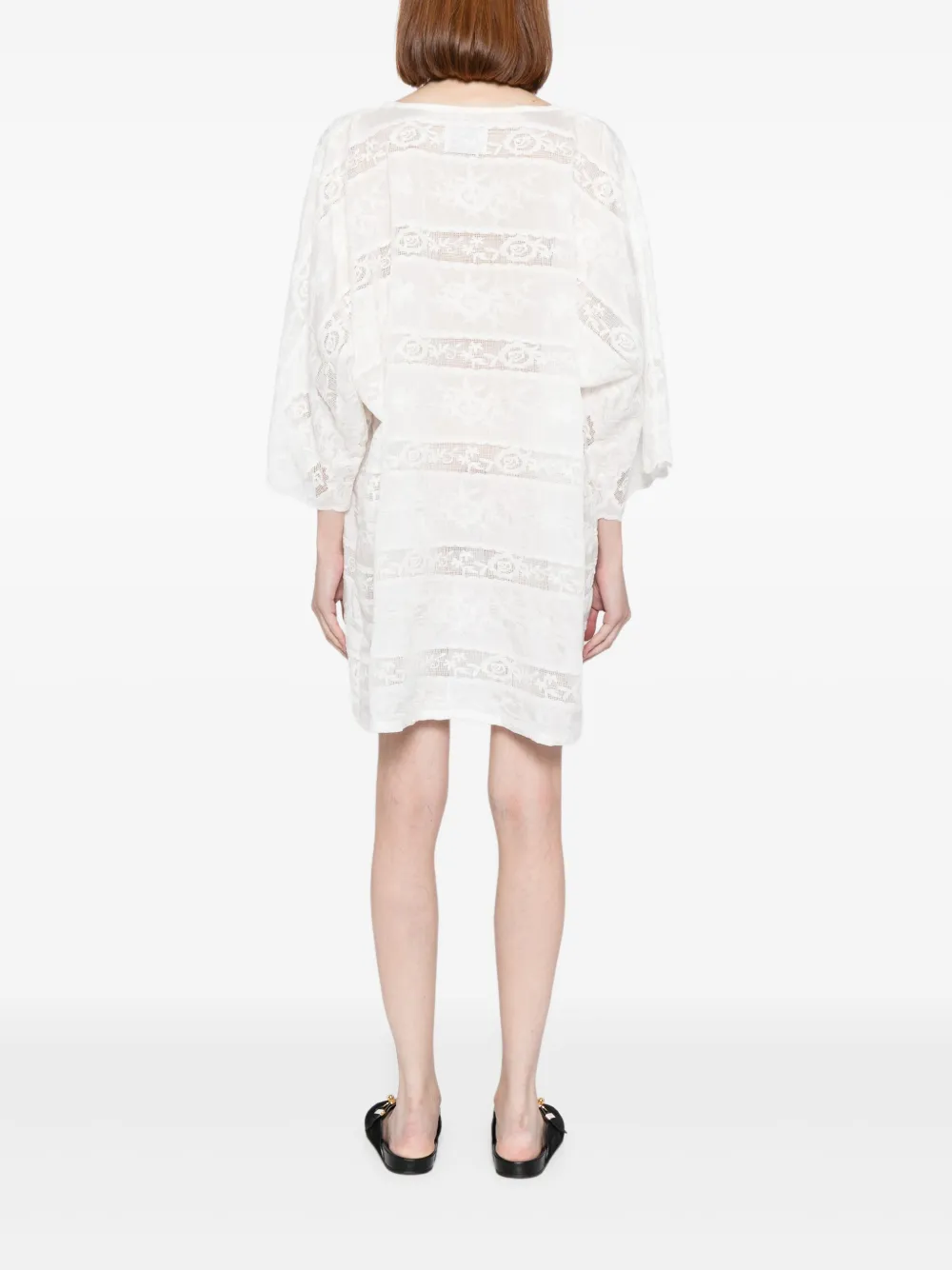 Bambah Lotis mini-jurk Wit