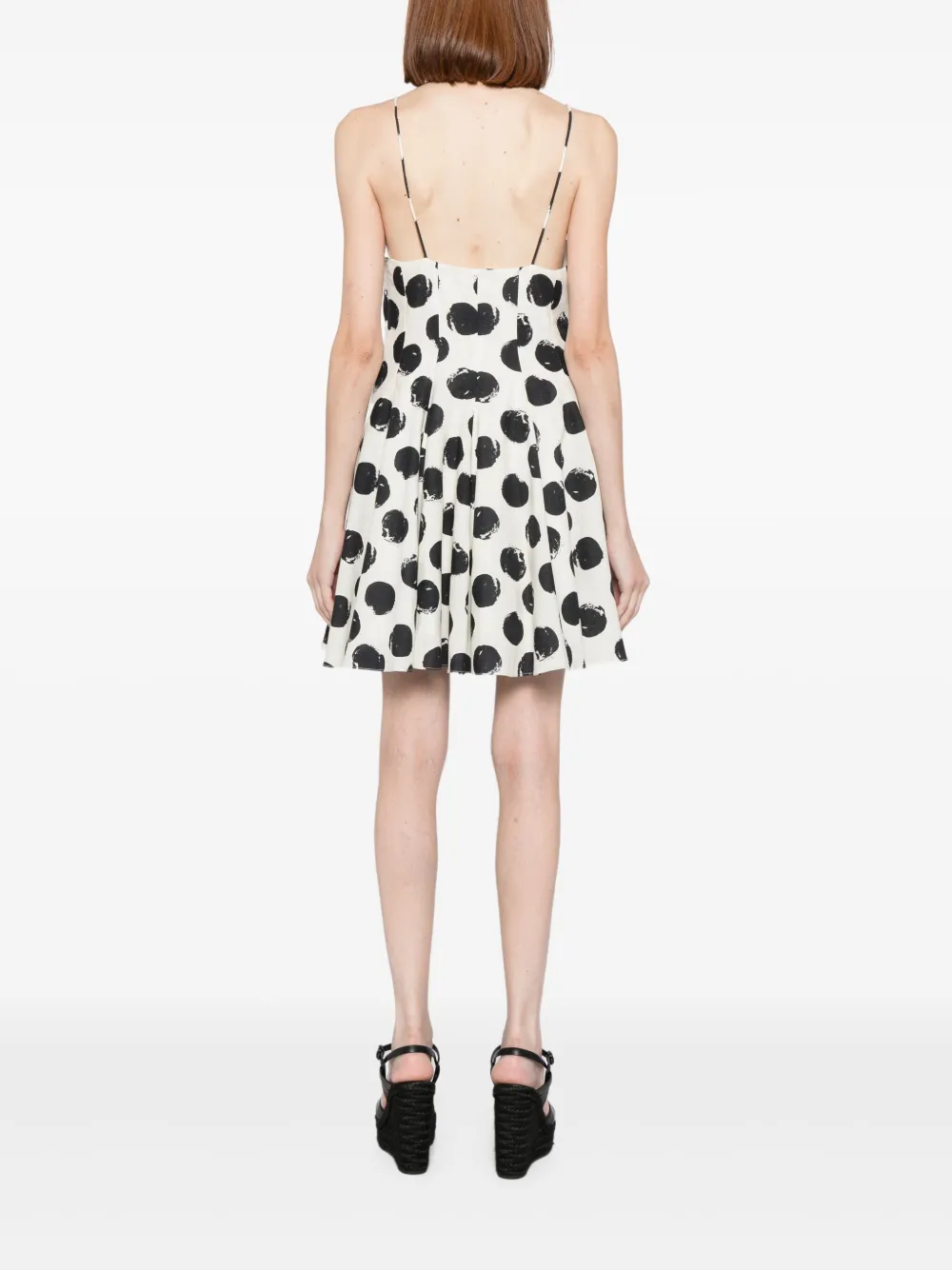 Bambah Mini-jurk met stippen Beige