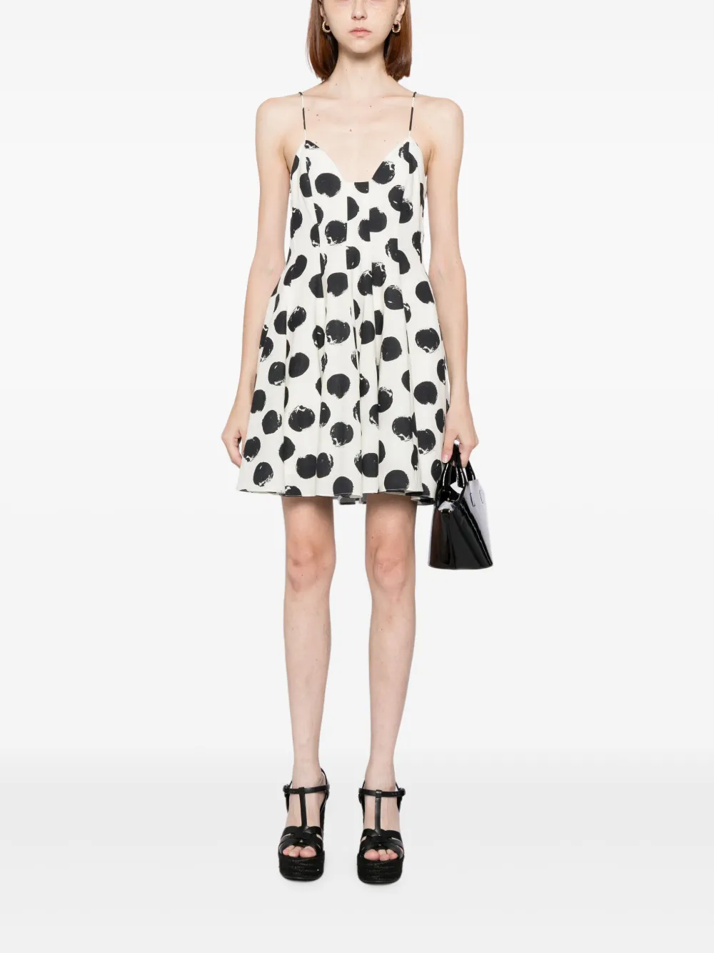 Bambah Mini-jurk met stippen - Beige