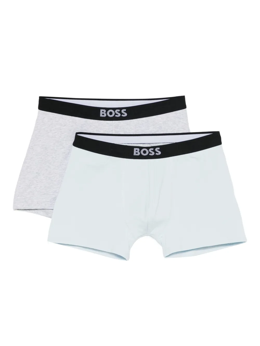 BOSS Kidswear logo-waistband trunks (pack of two) - Grau