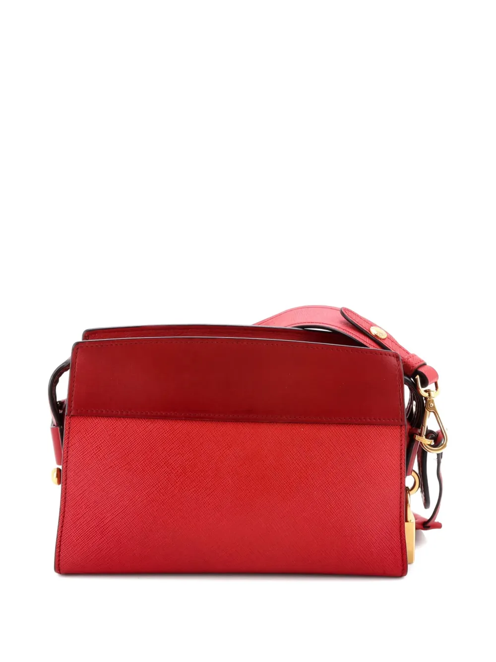 Pre-owned Prada Esplanade Saffiano With City Calf Small Crossbody Bag