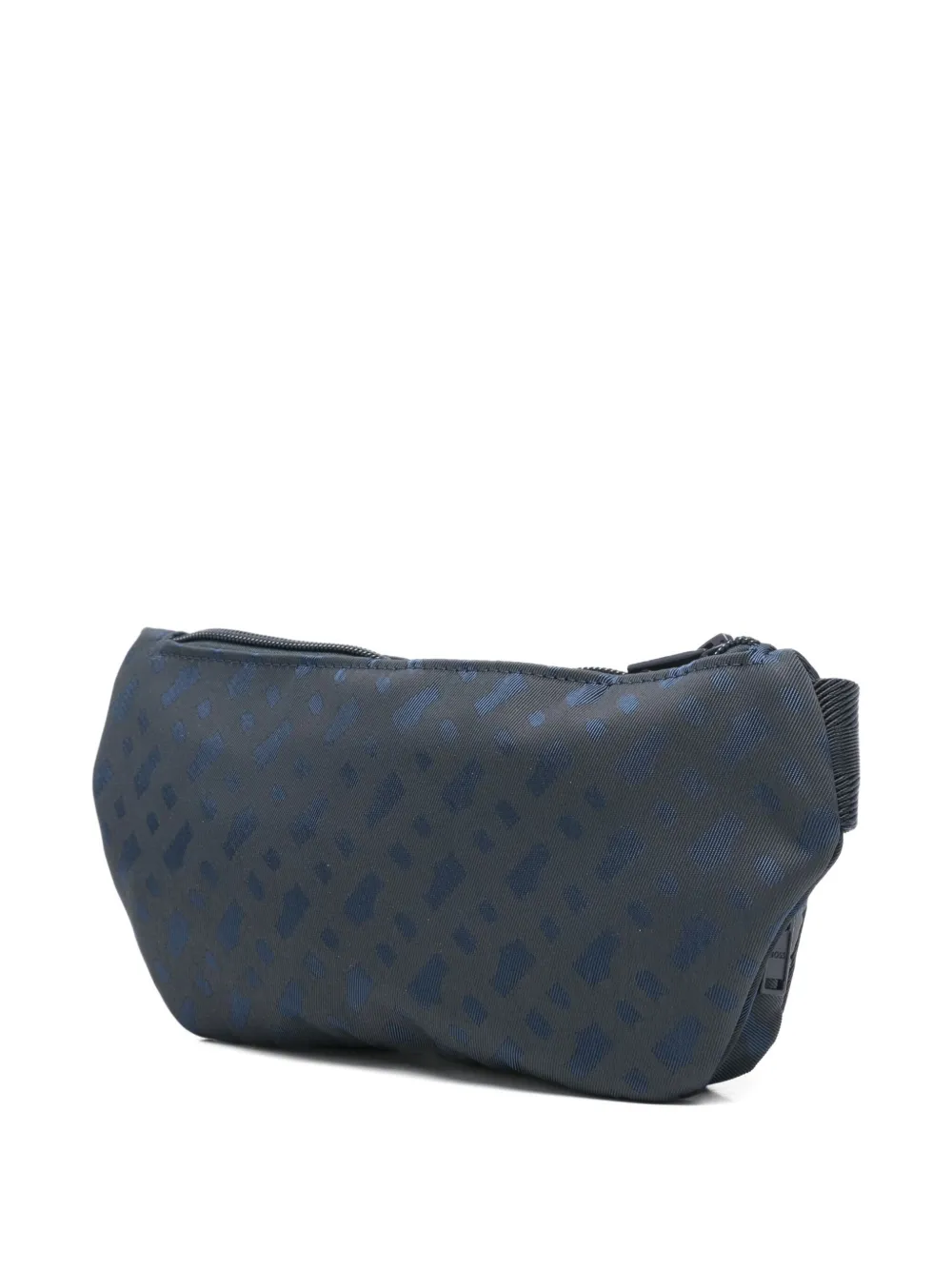 BOSS Kidswear monogram-pattern belt bag - Blauw