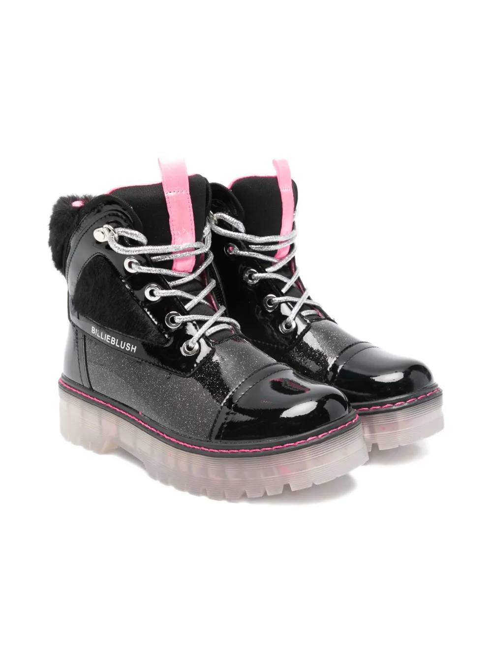 Billieblush glitter-detailed boots | Black | Image 1