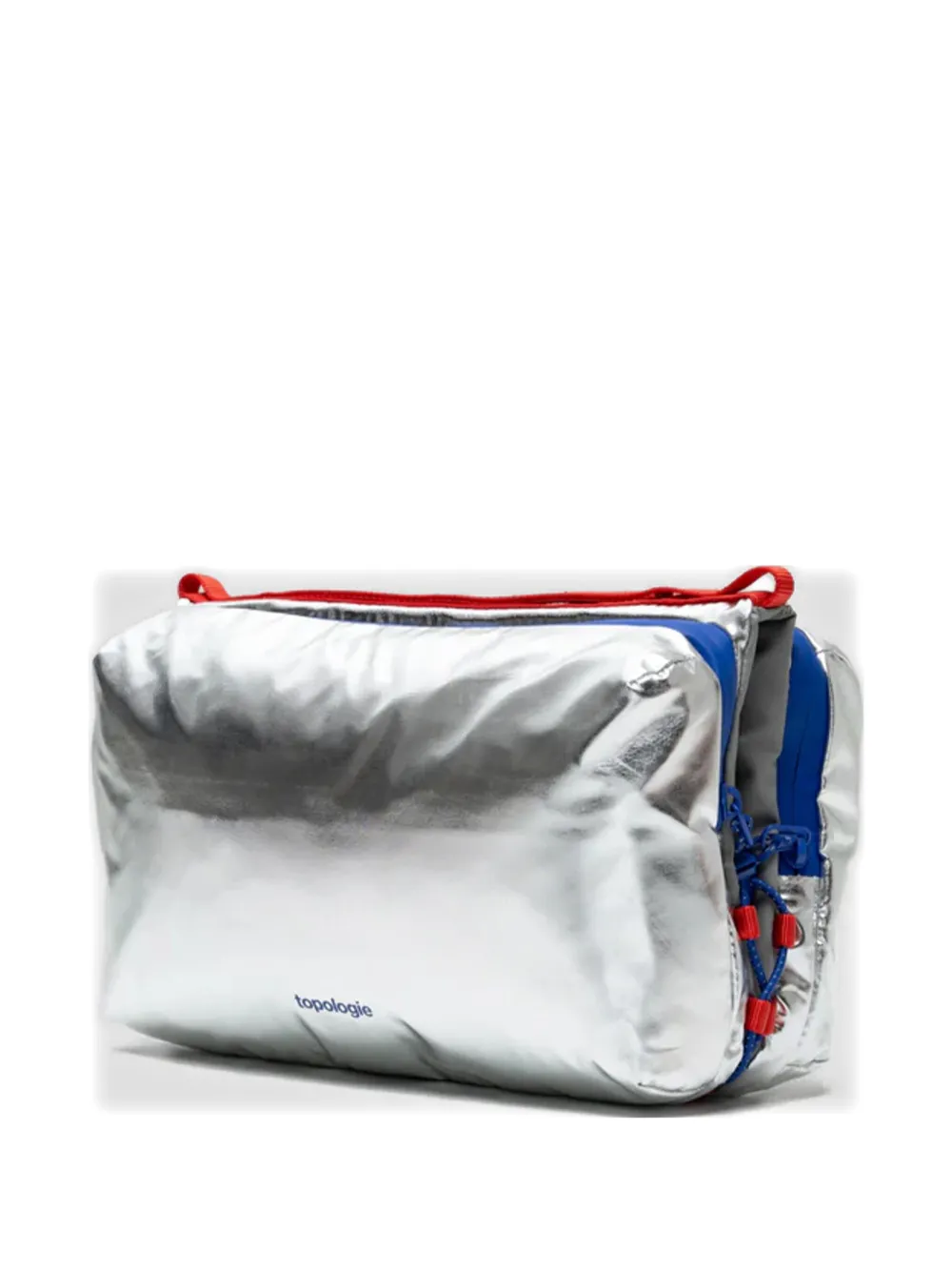 Topologie large Bottle Sacoche zip fastening shoulder bag - シルバートーン Topologie large Bottle Sacoche zip fastening shoulder bag - シルバートーン