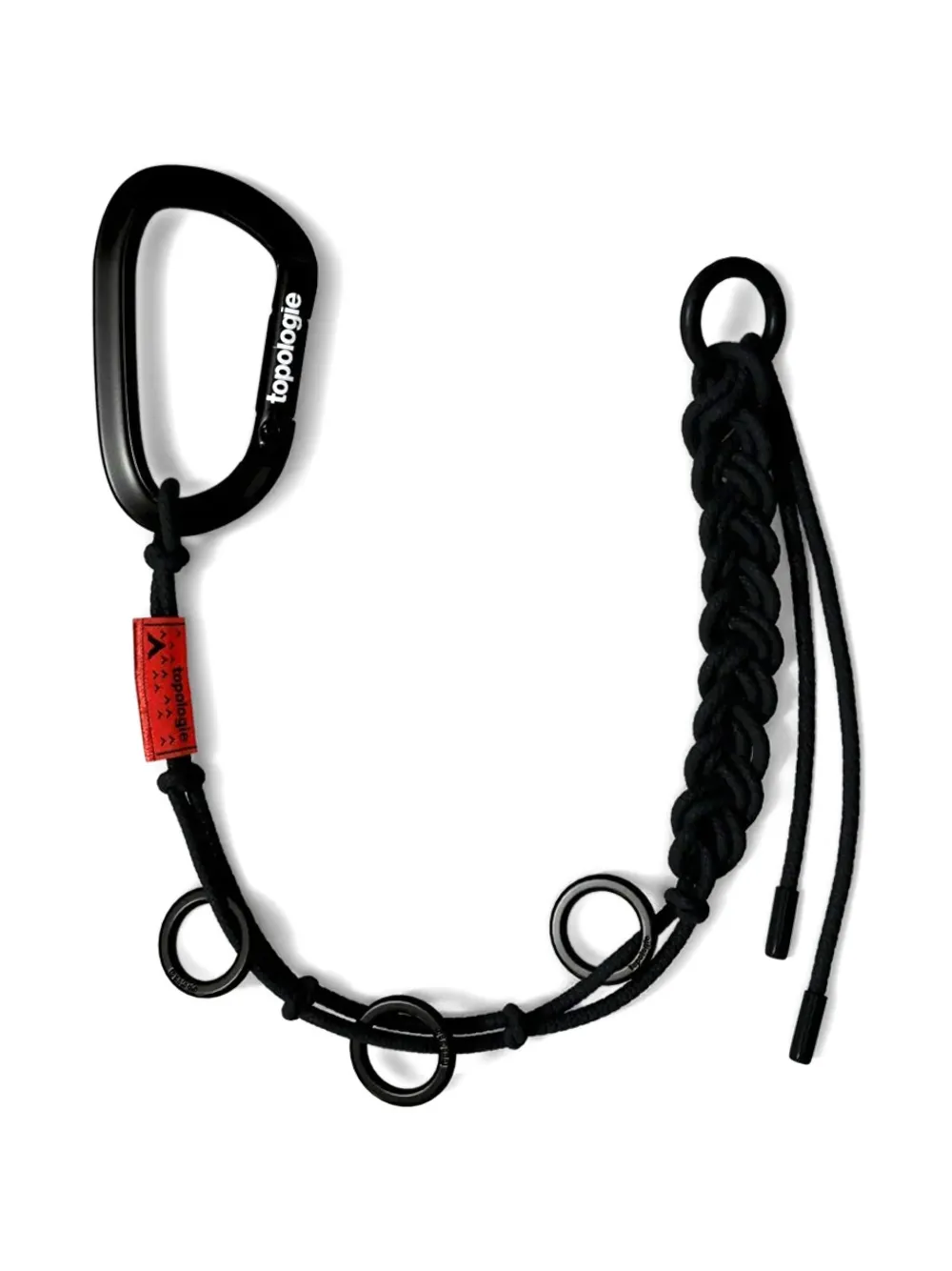 Topologie braided keychain - ブラック