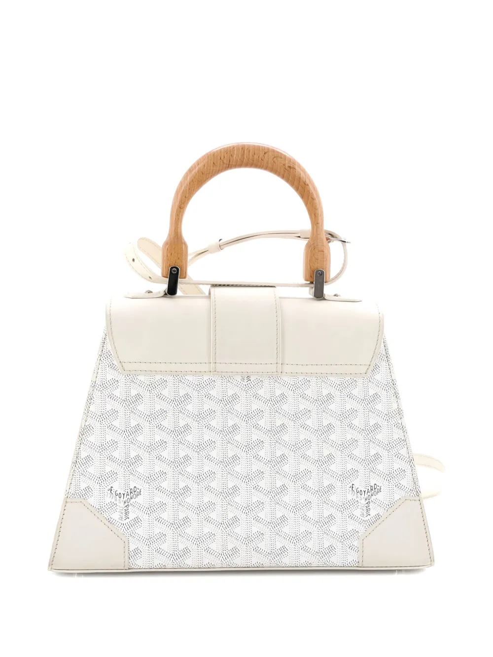 Goyard Pre-Owned Saigon Top Handle Bag Coated Canvas with Leather PM satchel | Pre-Owned | Image 2