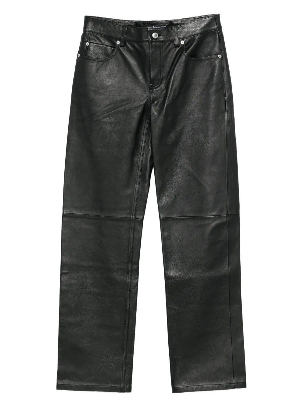 Pre-Owned Alexander Wang skinnbyxor med logotyp | svart | Image 1