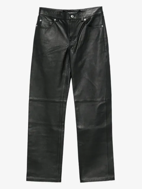 Pre-Owned Alexander Wang pantalon à logo strassé