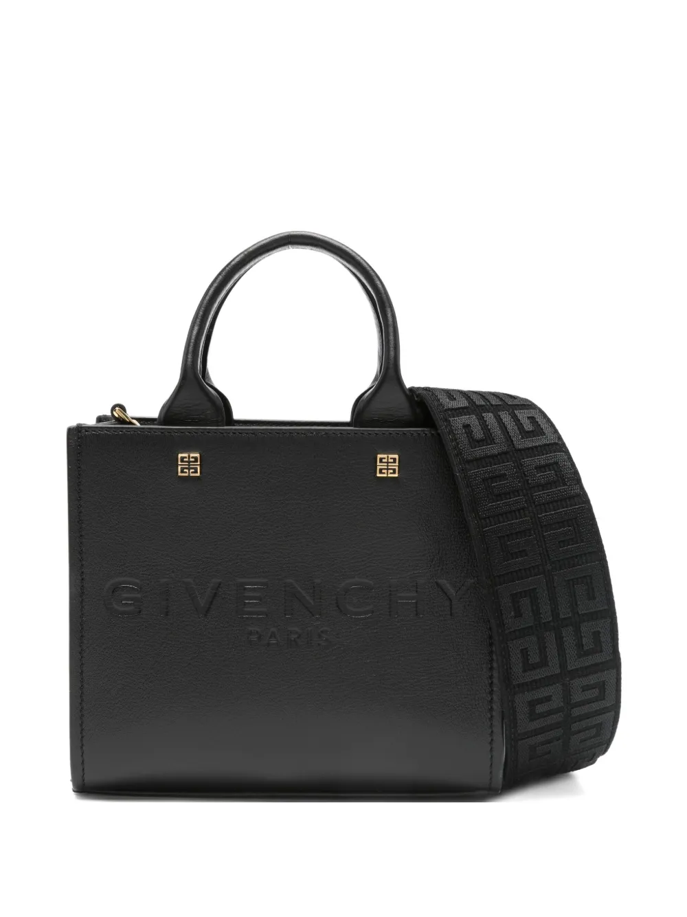 Givenchy Pre-Owned Borsa mini con logo goffrato - Nero
