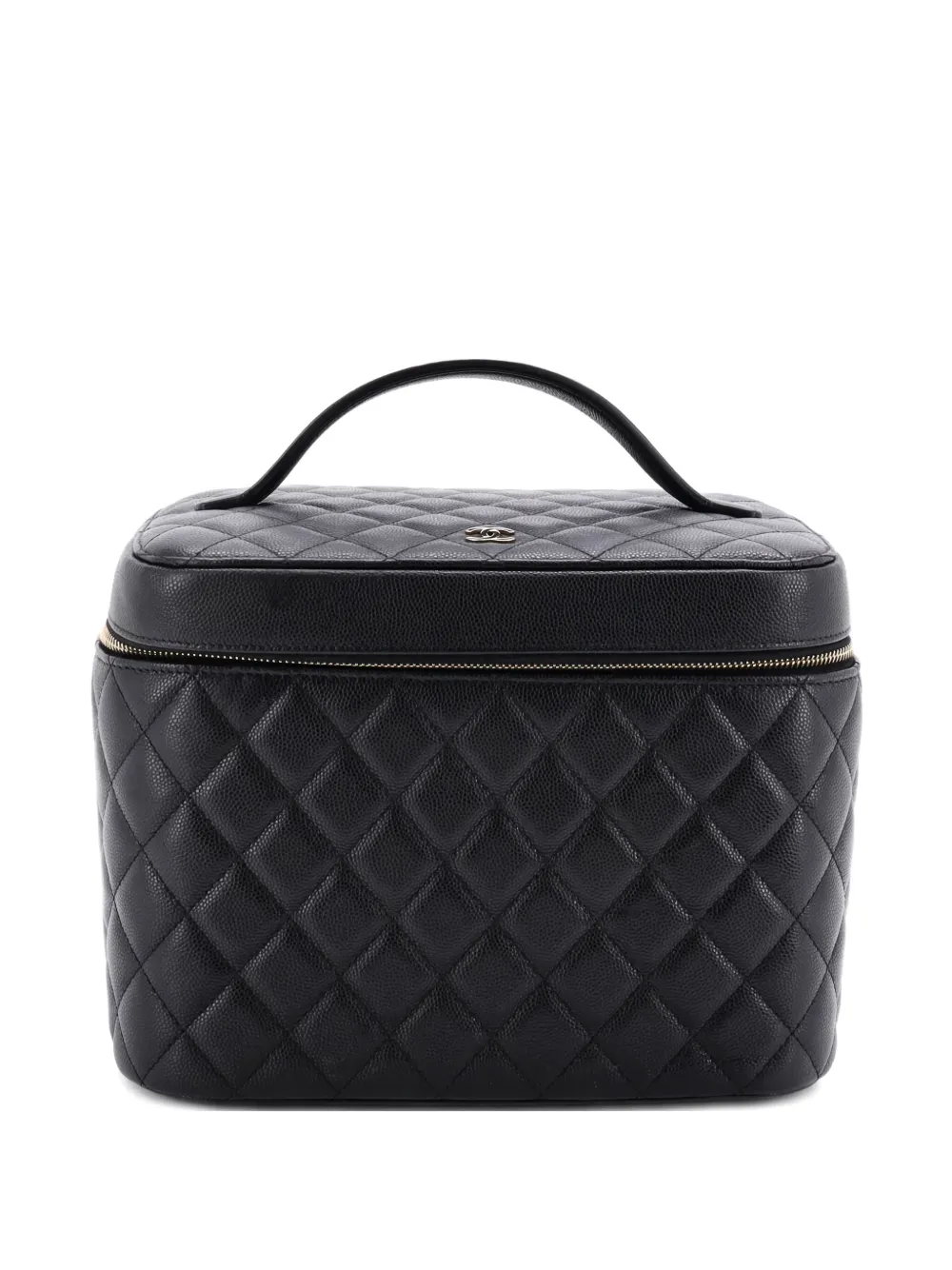 CHANEL Pre-Owned Classic Vanity Case Quilted Caviar Large satchel -
