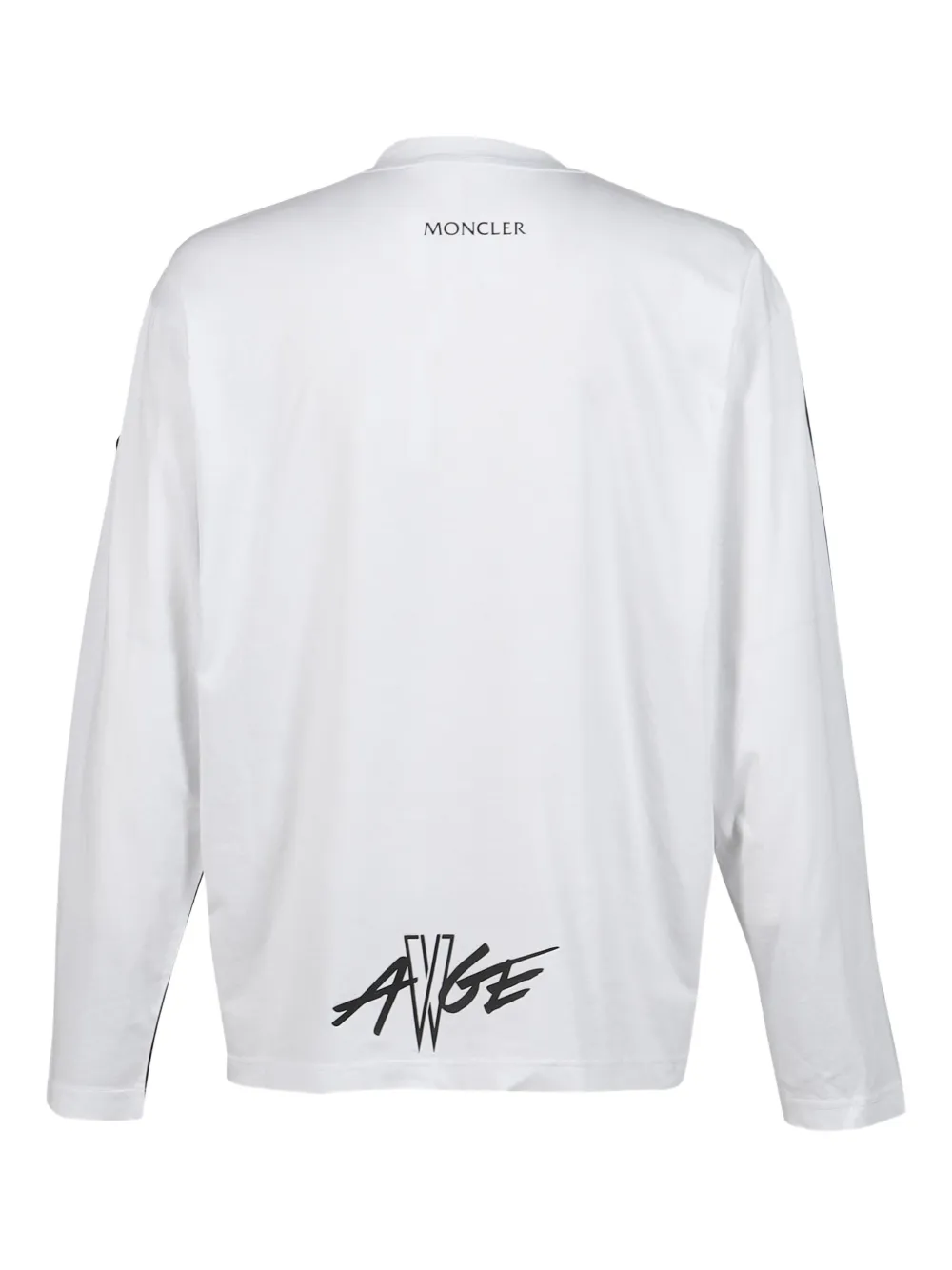 Moncler x A$AP Rocky printed long-sleeve T-shirt - Zwart