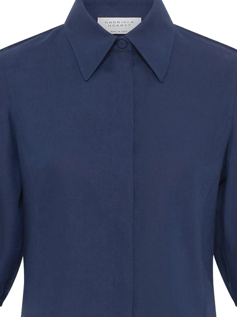 Gabriela Hearst Sansi blouse met pofmouwen - Blauw