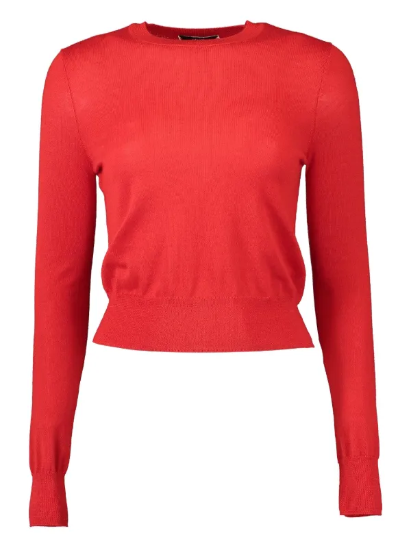 Adam Lippes Ava Fine-knit Jumper in Red