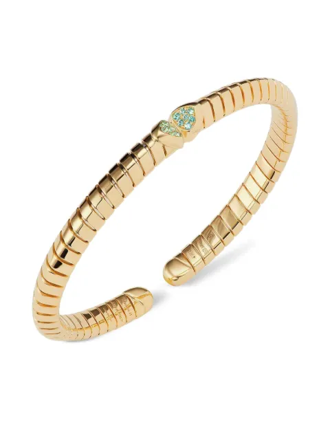 MARINA B 18K yellow gold Trisolina paraiba tourmaline bangle bracelet