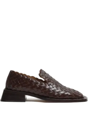 Miista Lib Leather Platform Loafers | Brown | FARFETCH