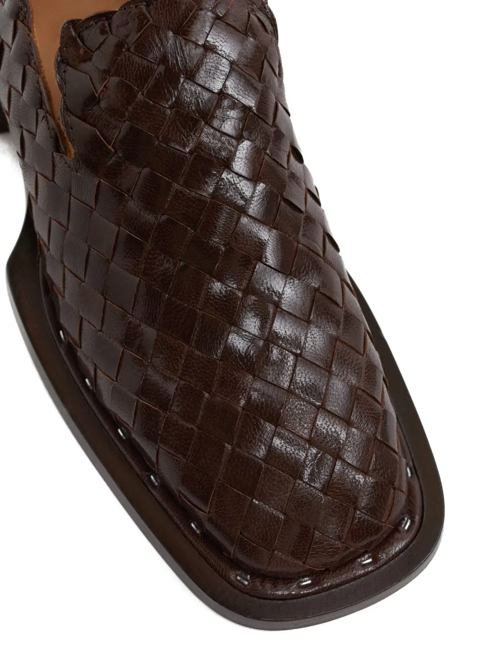 Miista Skye Woven Loafers In Brown