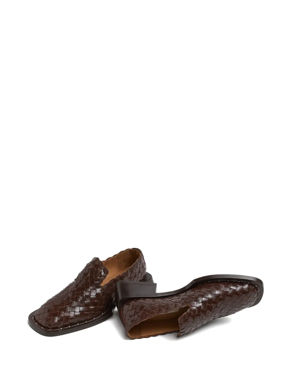 Miista Skye Woven Loafers In Brown