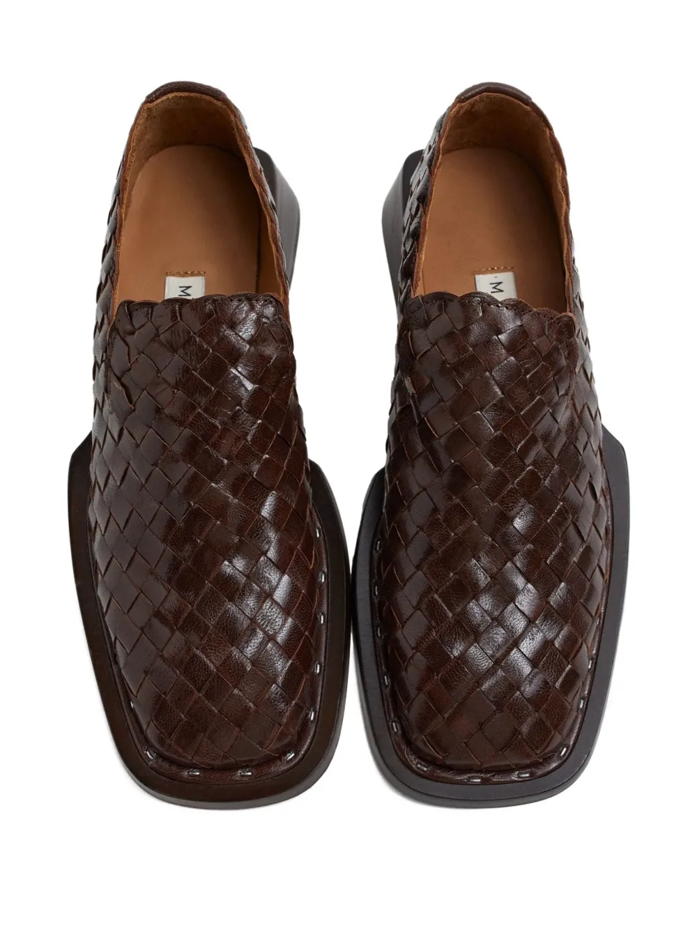 Miista Skye Woven Loafers In Brown