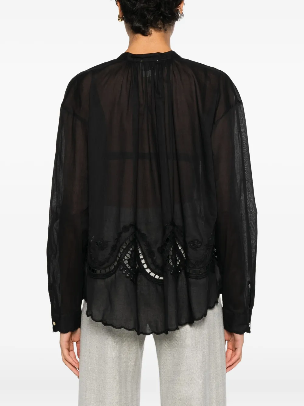 Eyelet Embroidered Shirt