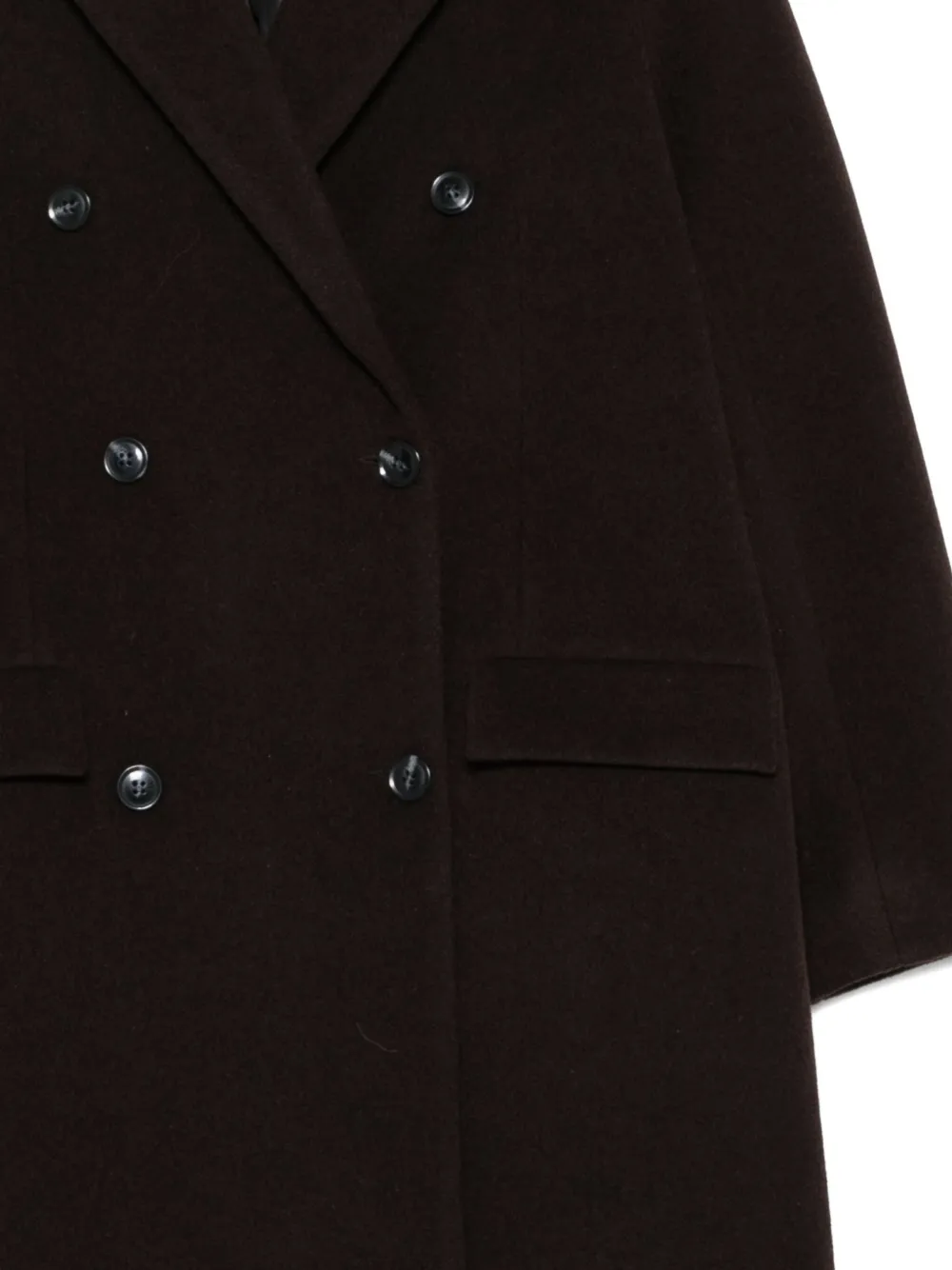 Samsoe & Samsoe Double-breasted Coat In Black