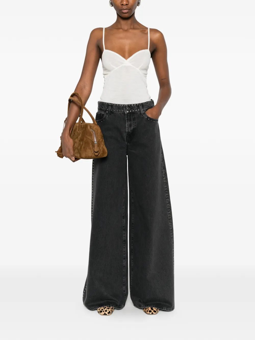  Forte Forte Scalloped-trim Top - Neutrals 