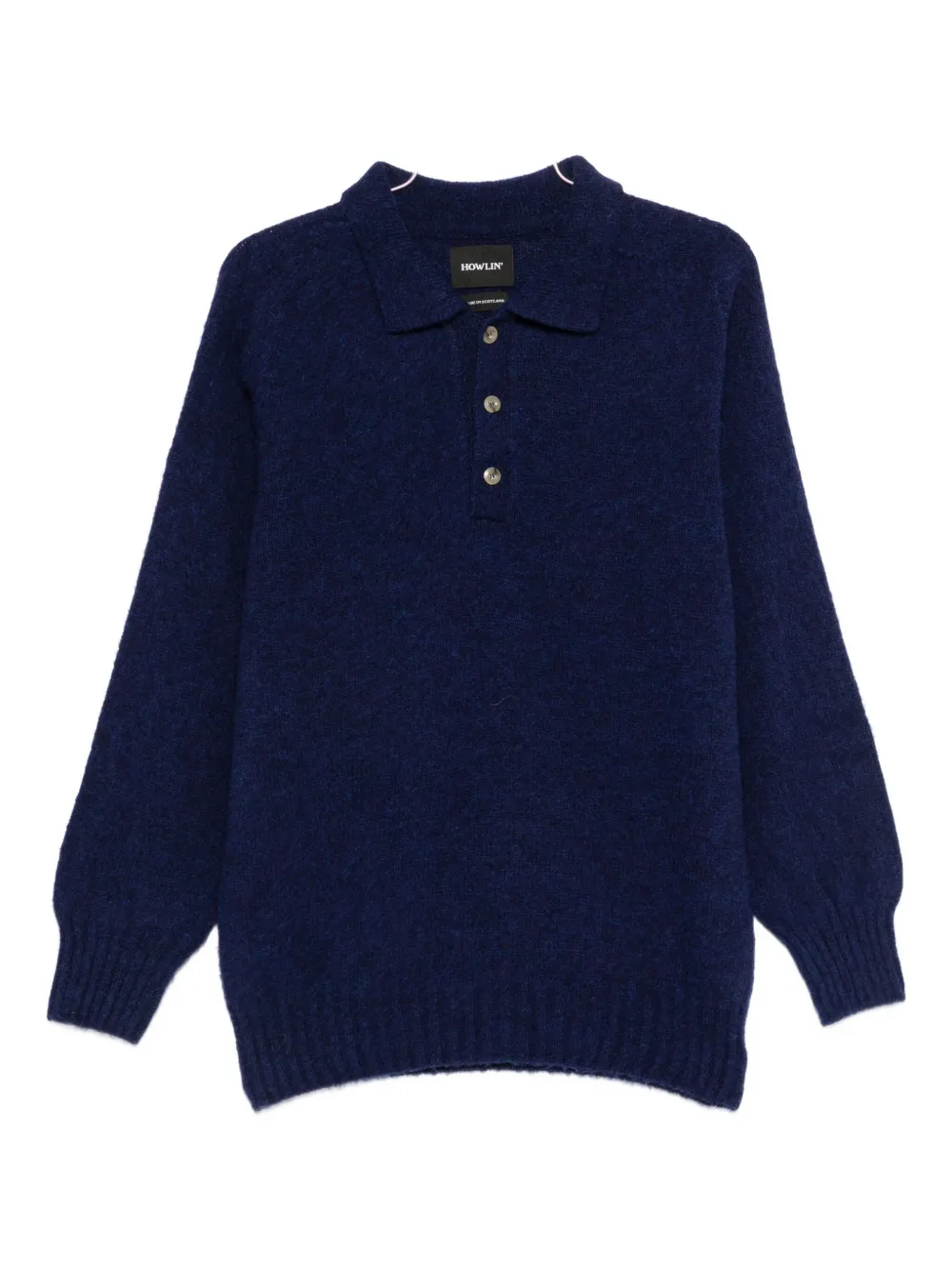 Howlin' Ghost Pressure Buttoned Polo Shirt In Blue