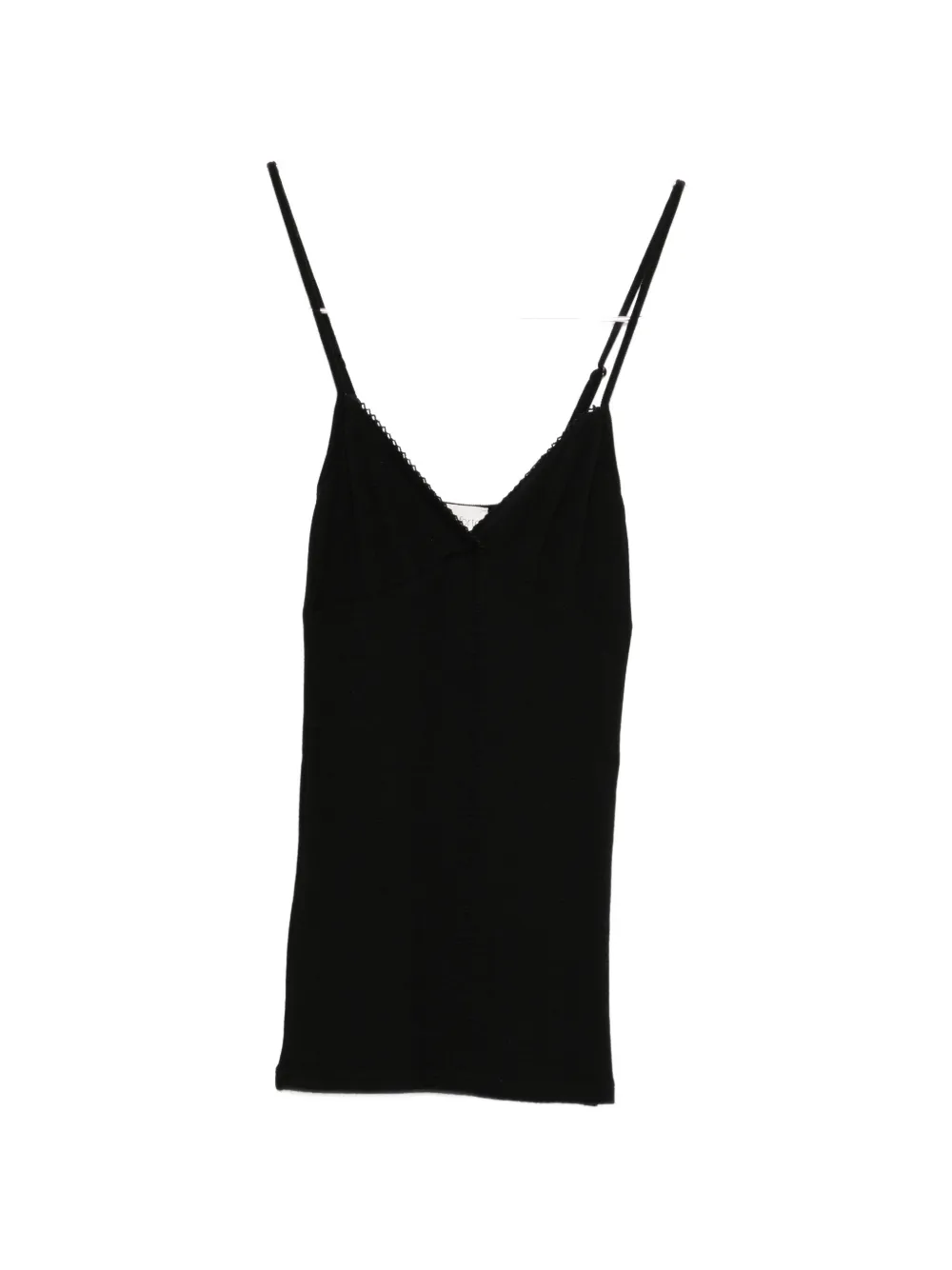 Forte Forte scalloped-trim top - Nero