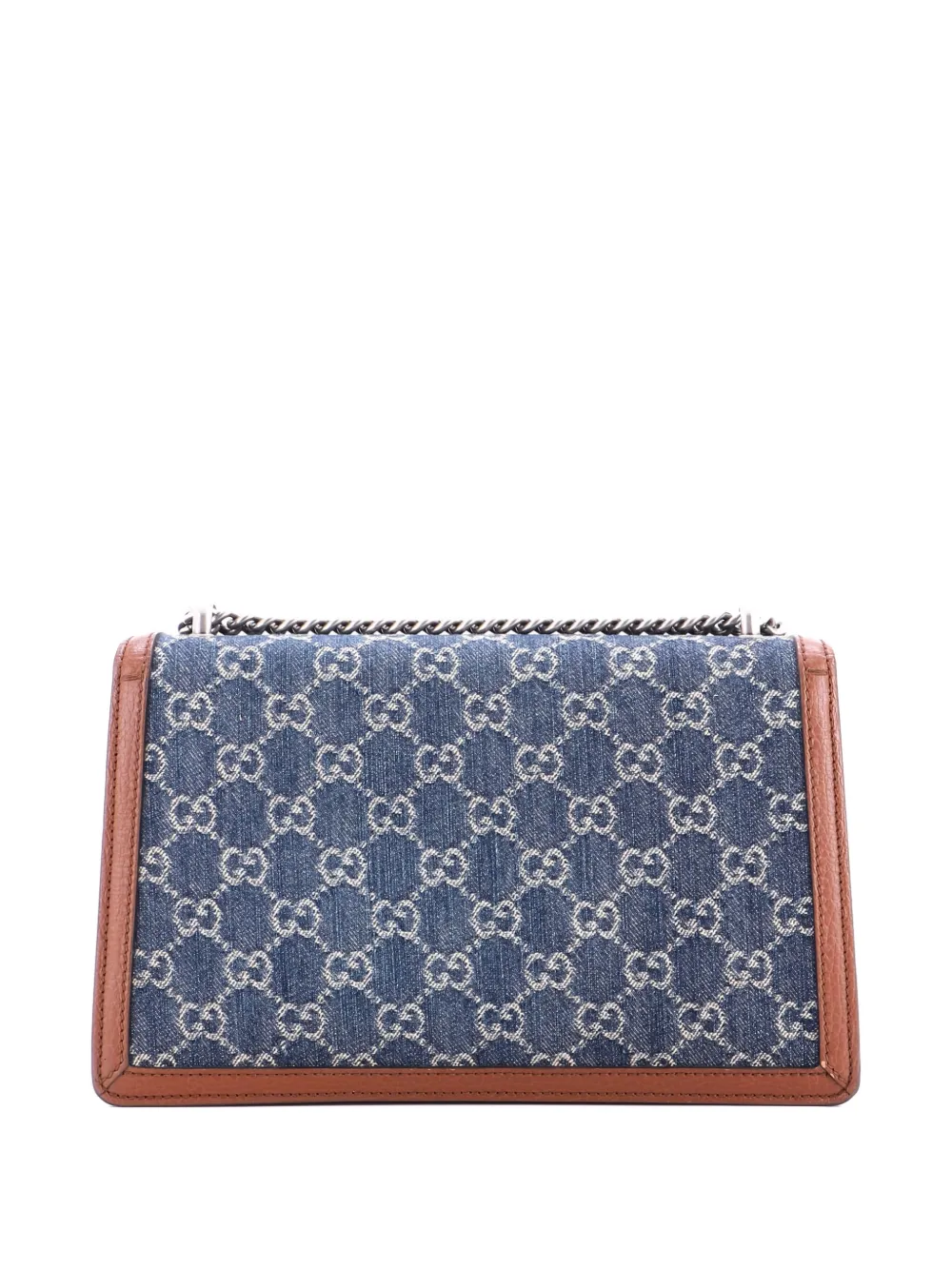 Pre-owned Gucci Dionysus Bag Gg Denim Small Shoulder Bag In Blue