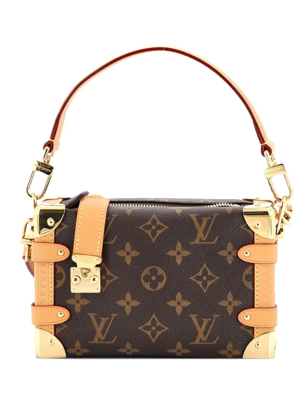 Louis Vuitton Pre-Owned Side Trunk Handbag Monogram Canvas PM shoulder