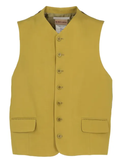 Romeo Gigli Pre-Owned chaleco con botones 1997