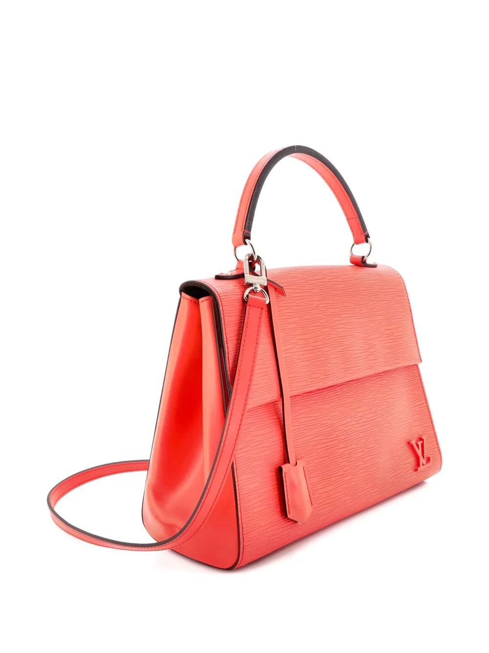 Pre-owned Louis Vuitton Cluny Top Handle Bag Epi Leather Mm Satchel
