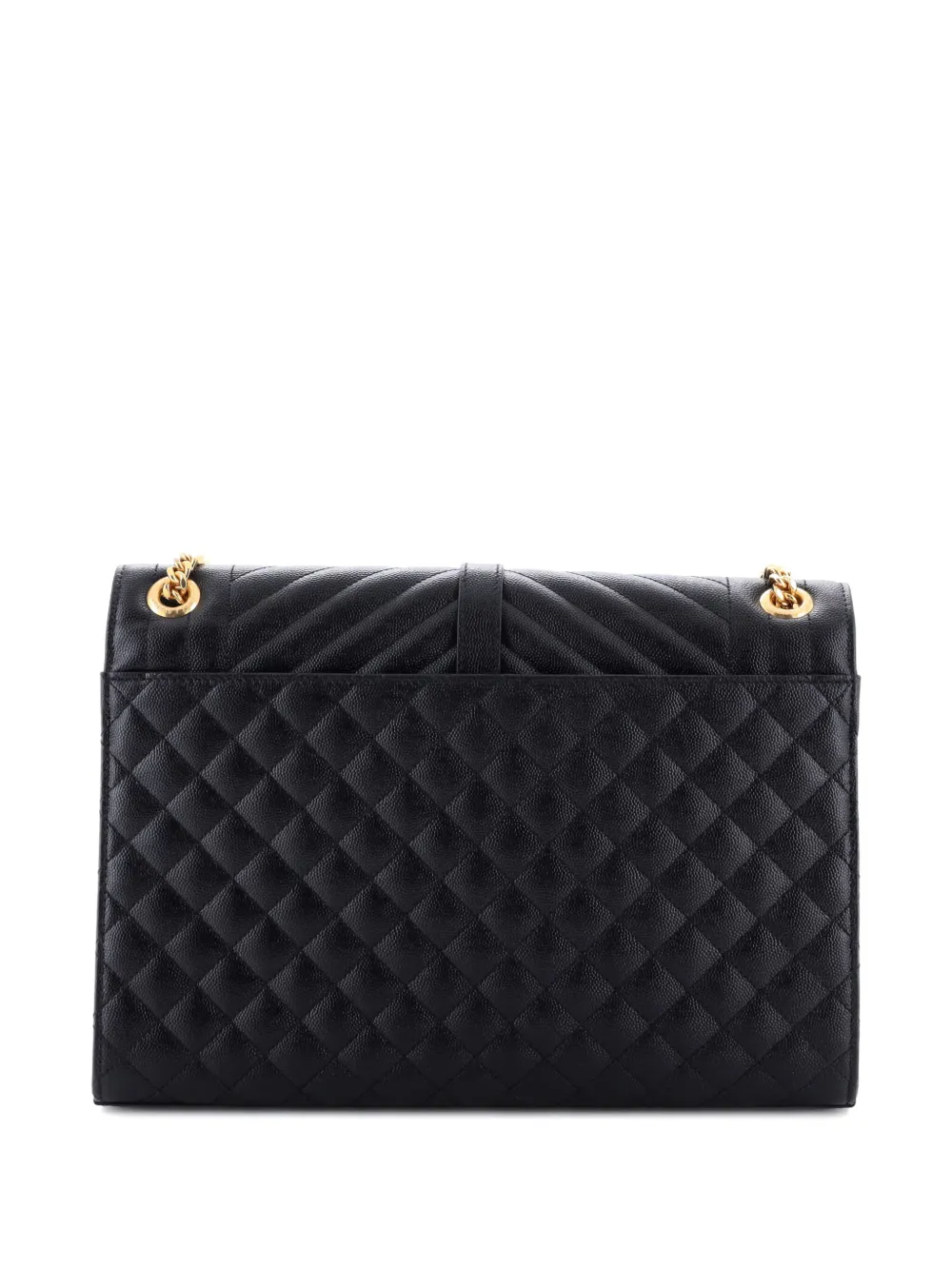 Saint Laurent Pre-Owned Classic Monogram Envelope Satchel Mixed Matelasse Leather Large shoulder bag | Pre-Owned | Image 2