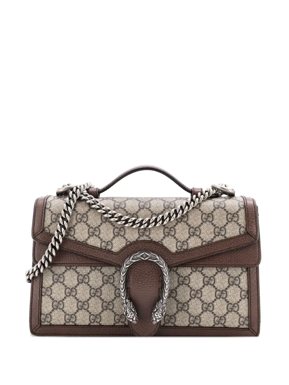 Gucci Pre-Owned Dionysus Top Handle Chain Bag GG Coated Canvas Small