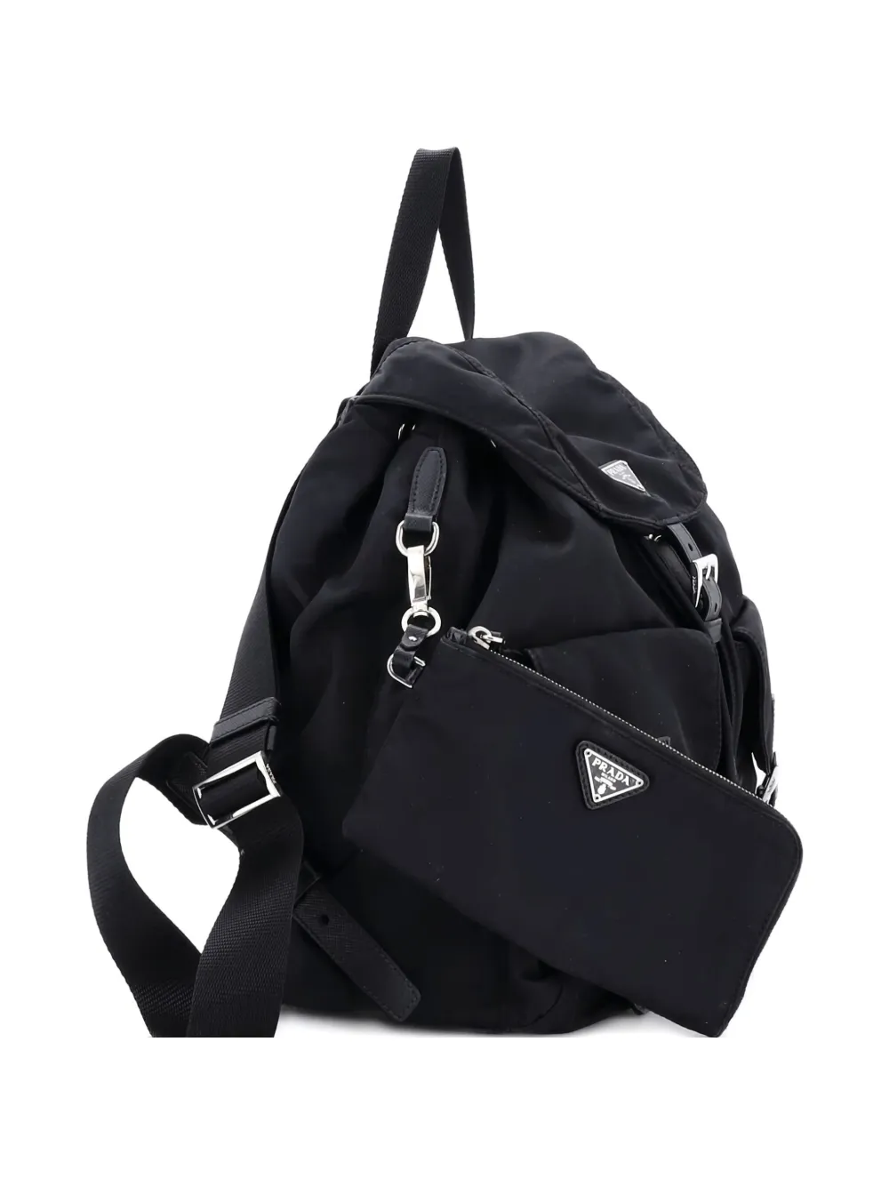 Prada Pre-Owned Double Front Pocket Re-Nylon with Leather Medium backpack | Estilos de archivo | Image 2